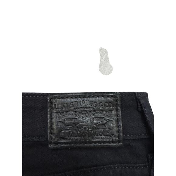 Levis 721 Jeans Womens 34 Black High Rise Skinny Tapered Stretch Goth Grunge - Picture 4 of 12
